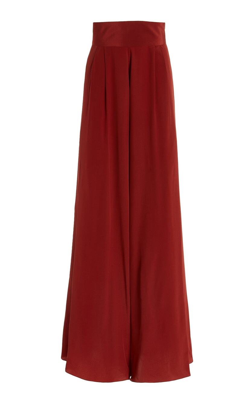 Johanna Ortiz Laudable Silk Wide-Leg Pants - US 6